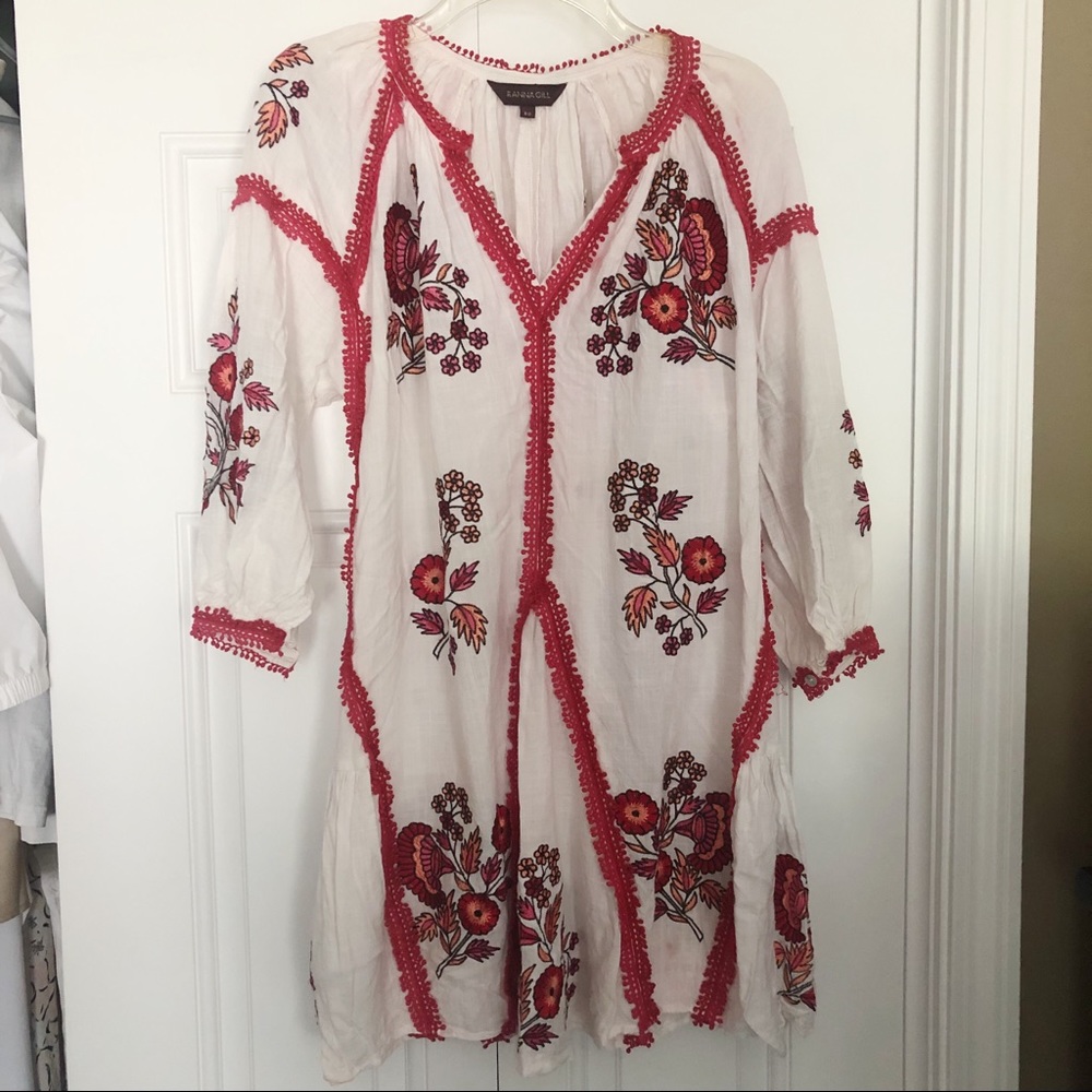 White Embroidered Dress